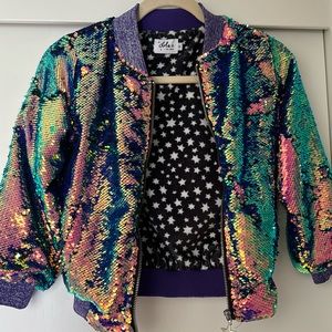 Sparkle kid jacket. Lola and the boys, fleece lined.  Gorgeous!